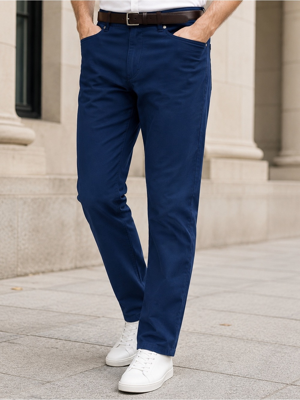 Lululemon ABC Classic Fit 5 Pocket Pants Men’s Warpstreme 33x33 Navy LM5ADFS